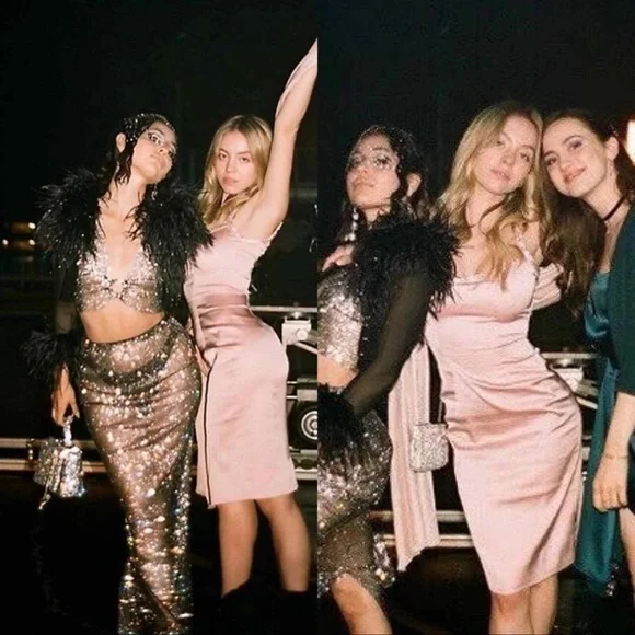 House of CB Cream Midi Dress with Silver Accents - Picture 3 of 12